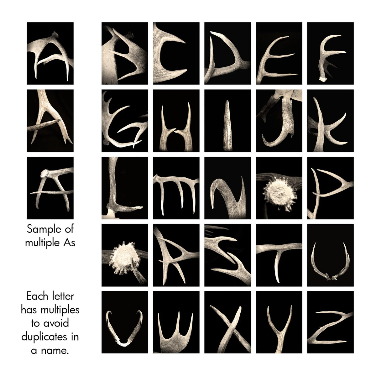 Anlter Name Art - Full Alphabet