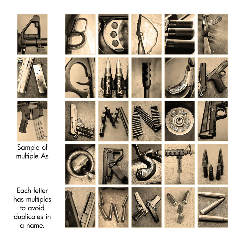 Personalized Firearm Name Art - Shop Custom Name Art Online - Personal ...