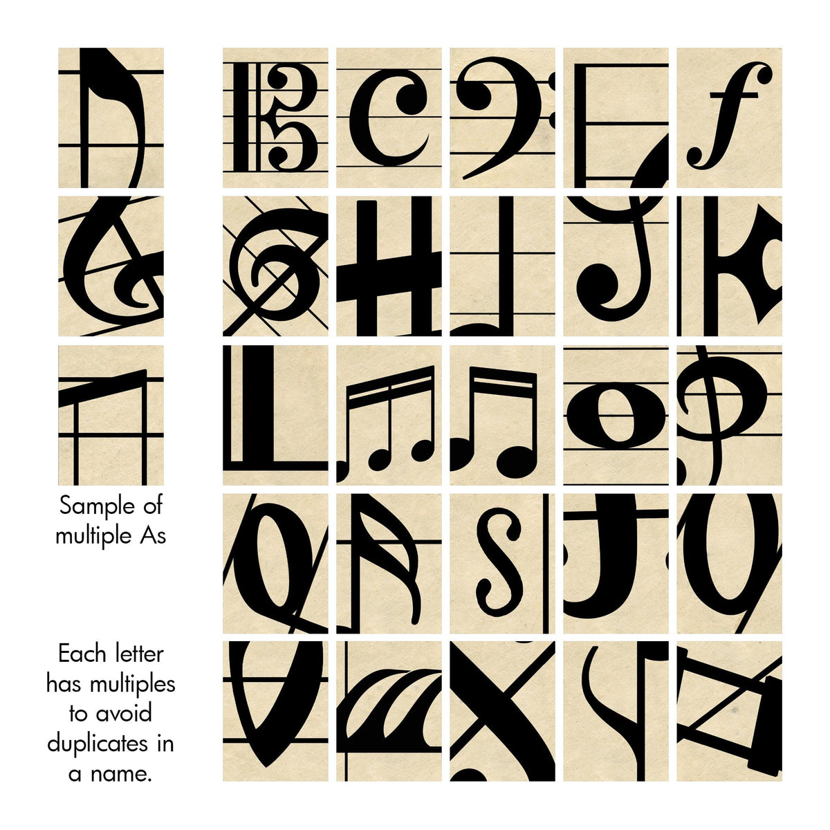 Music Visual Names Music Symbols And Names