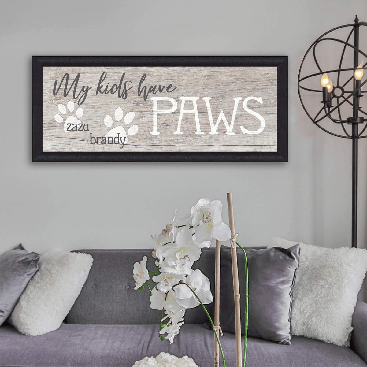 My Kids Have Paws Personalized Dog Decal - nany_shops