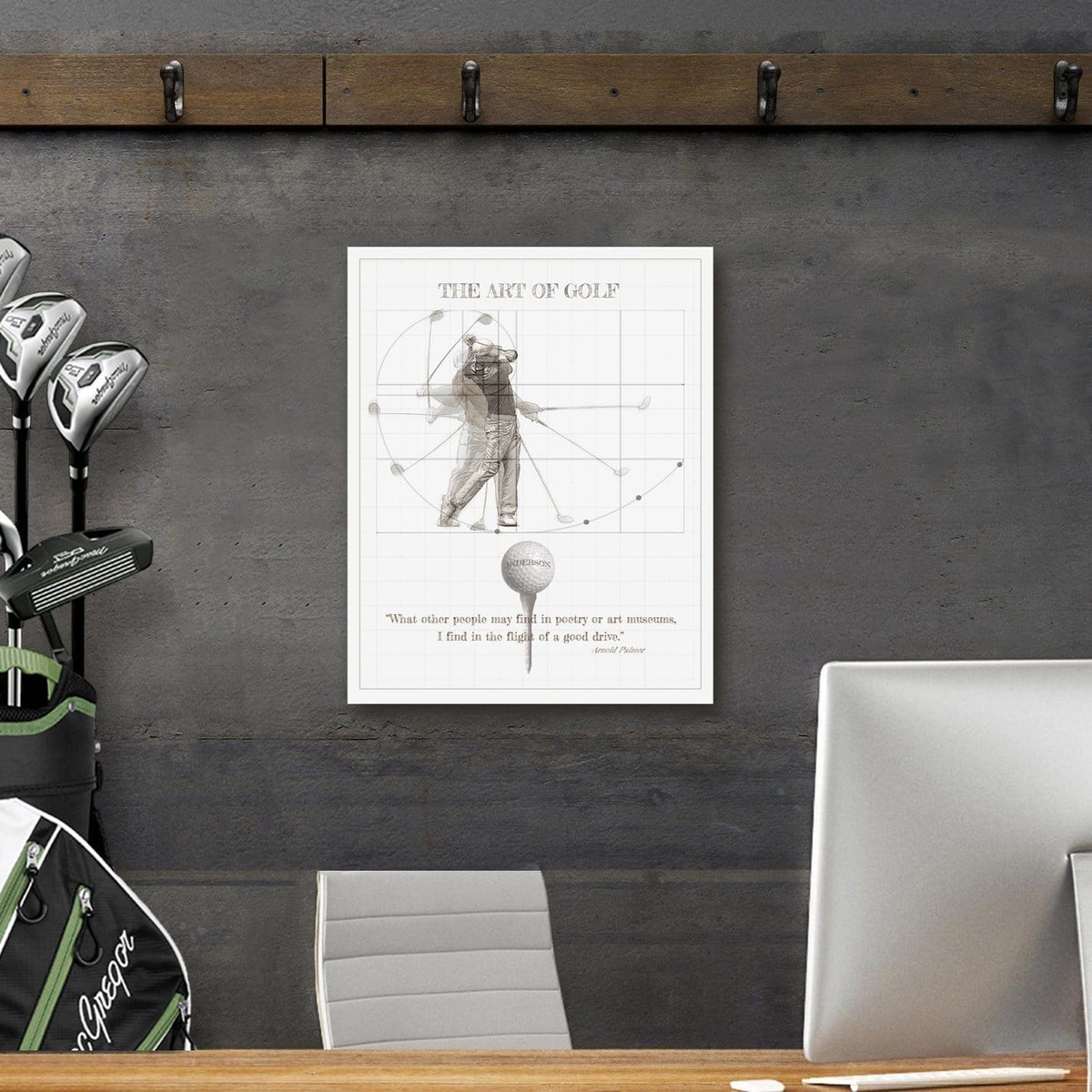 The art of golf wall decor lifestyle