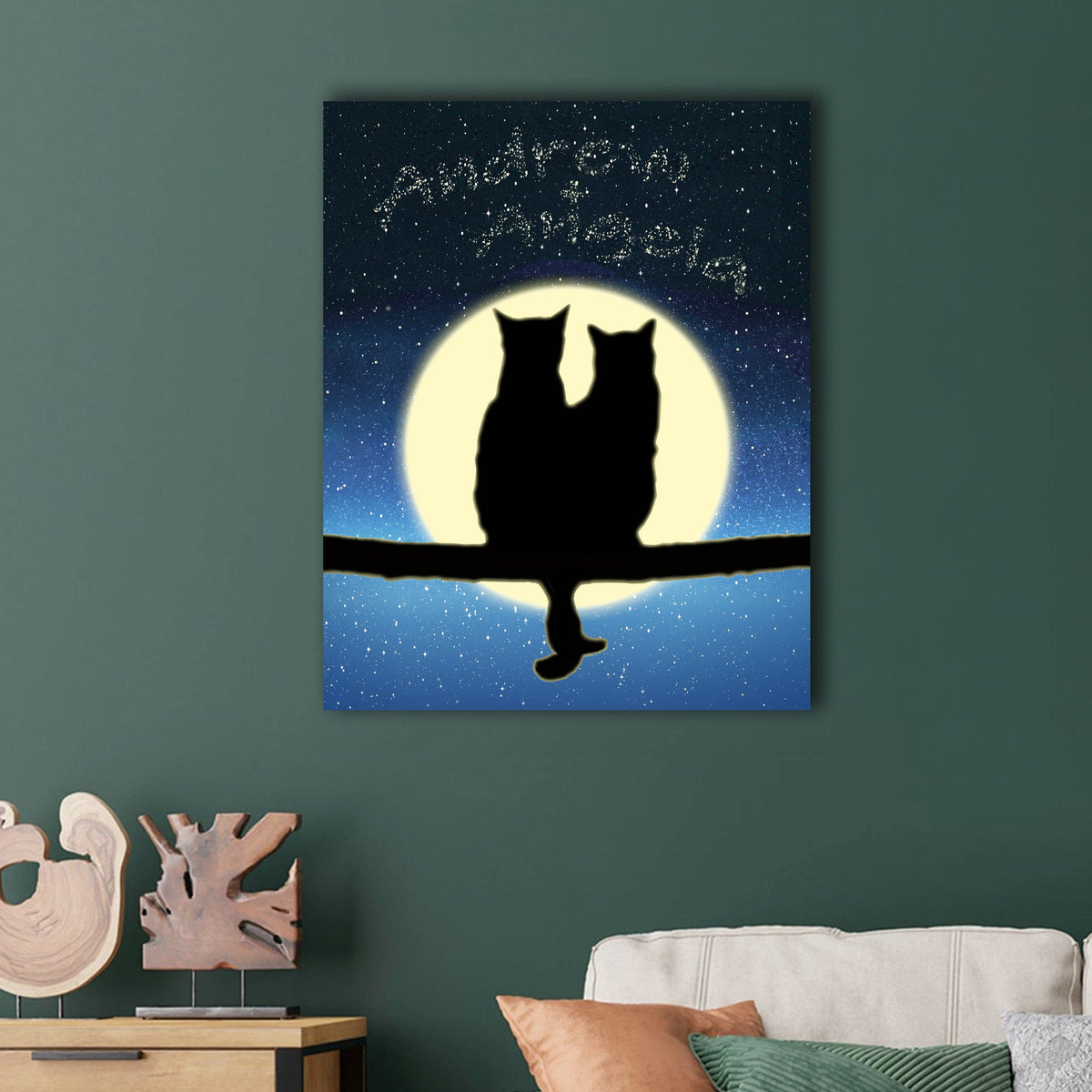 Personalized cat art and gifts from Personal Prints