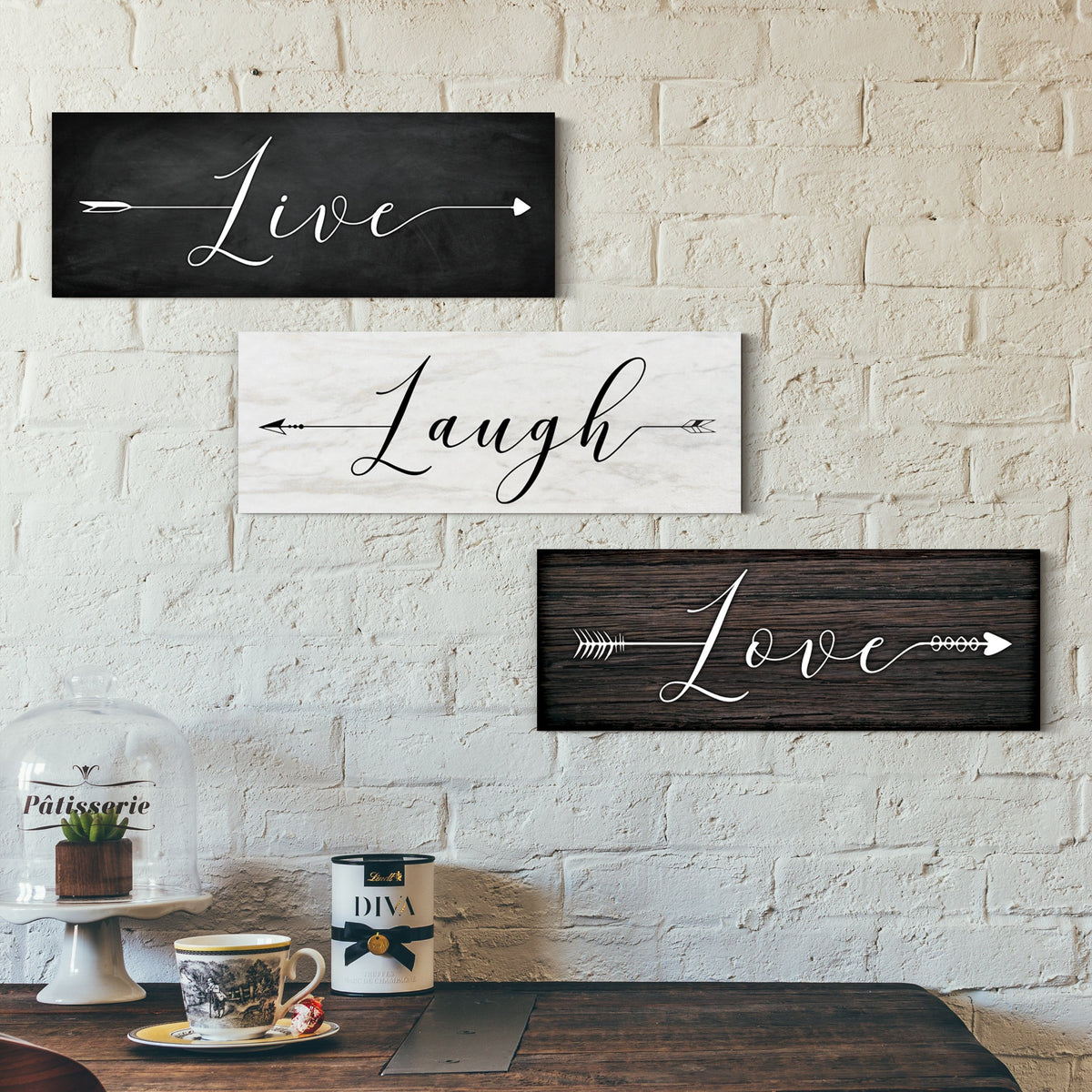 Live Laugh Love Quote Wall Decor from Personal-Prints