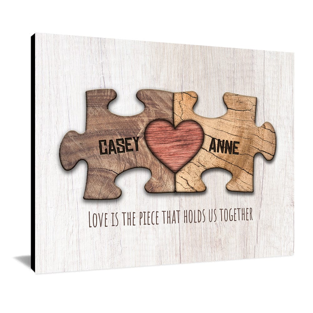 Mothers Day Gift For Mom From Son, Custom Mothers Day Puzzle Canvas, Mom  You Are The Piece That Holds Us Together, Mom Sign With Kids Names - Best  Personalized Gifts For Everyone
