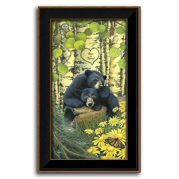 Personalized Love Bears - Framed Canvas Personalized Art by artist Scott Kennedy