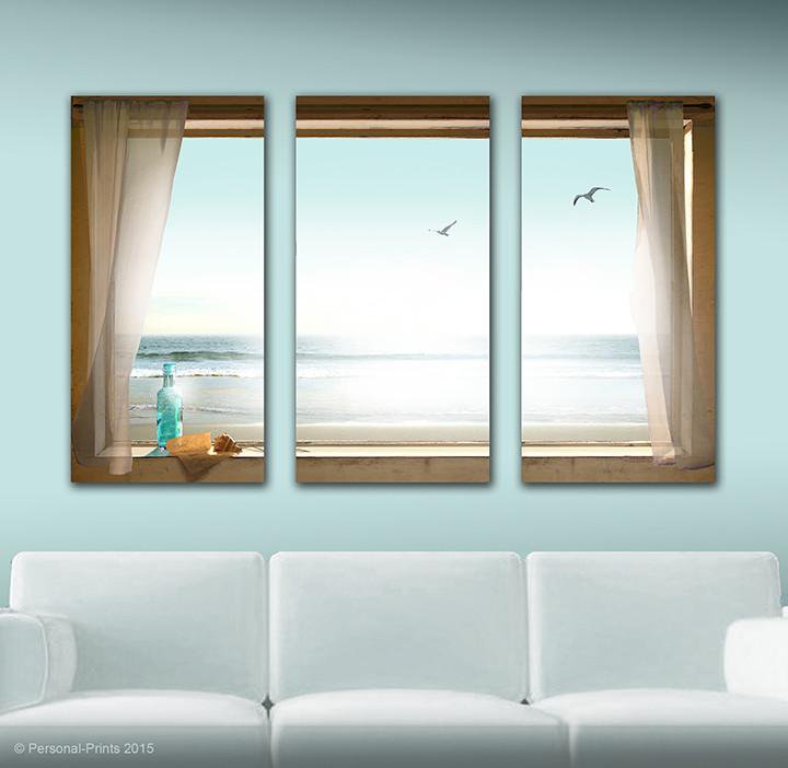 Large Art Panels Living Room Beach Decor from Personal-Prints