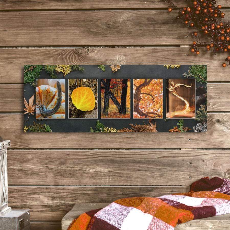 Personalized Fall Decor in room view