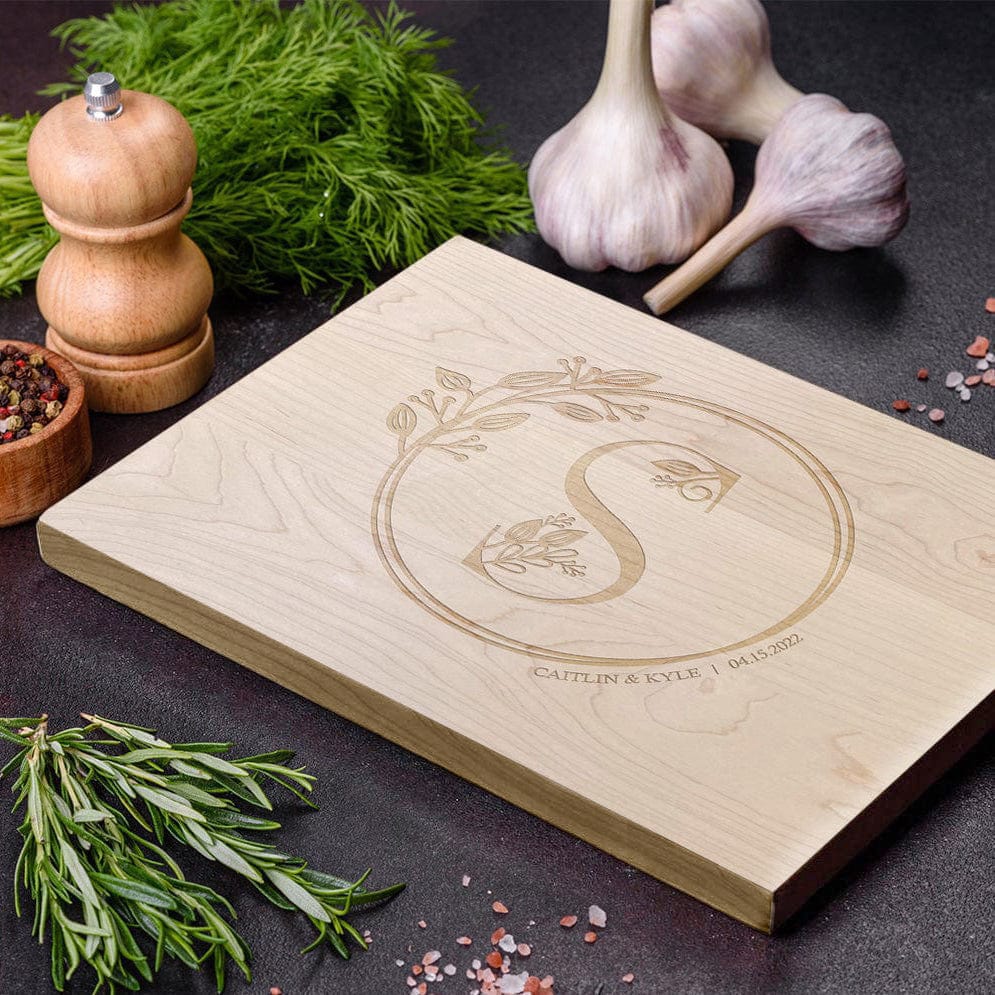Engraved Cutting Board for Wedding Couple
