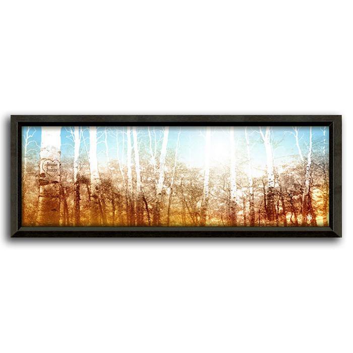 Personalized art of an aspen tree forest at sunrise - Personal-Prints