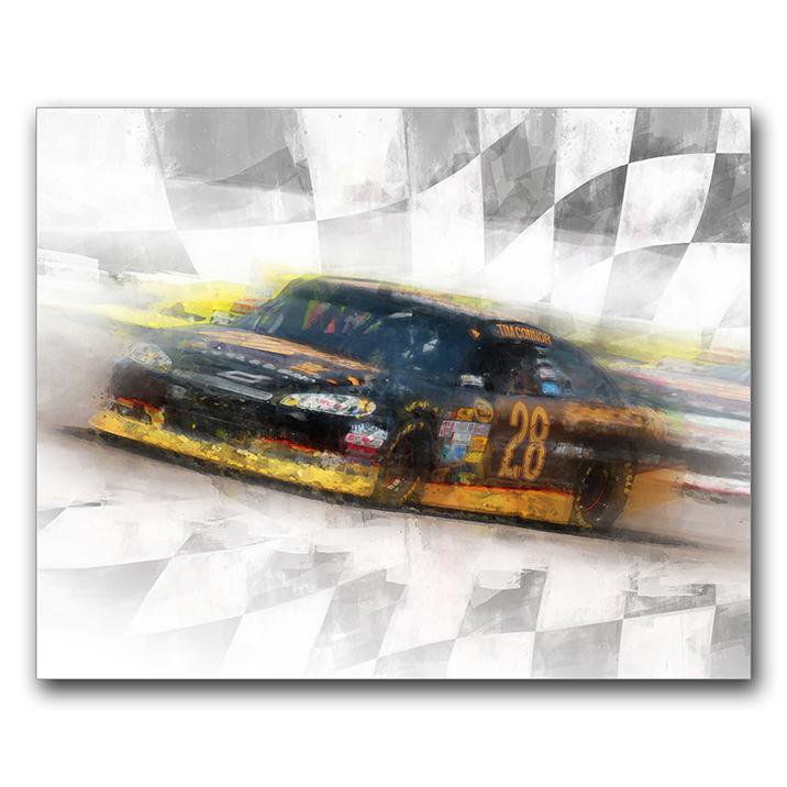 Personalized Sports Artwork - Stock Car Racing Gift