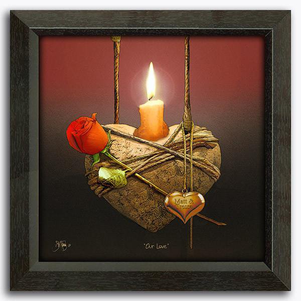 Romantic Art Personalized Gift - Framed Canvas Art from Personal-Prints
