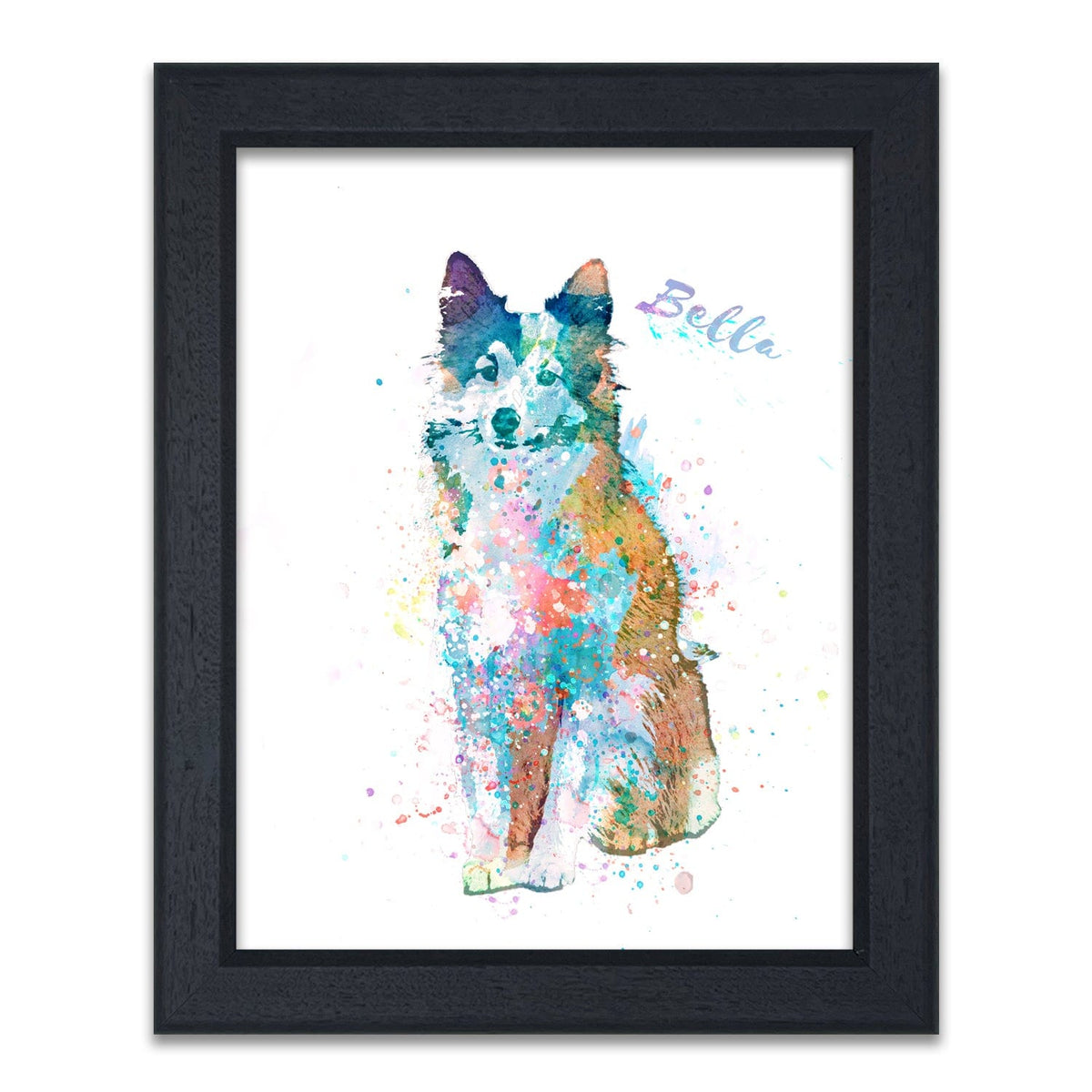Shetland Sheepdog Framed Art Personalized Gift from Personal-Prints