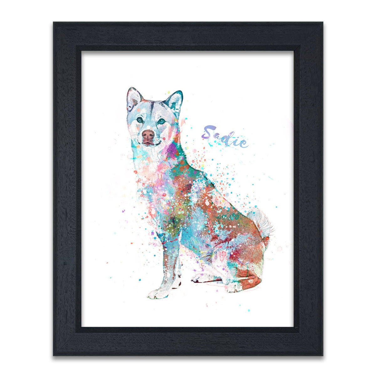 Framed Shiba Inu Art From Personal-Prints