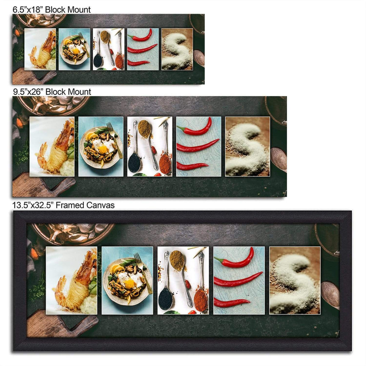 Size options for Cooking Name Decor