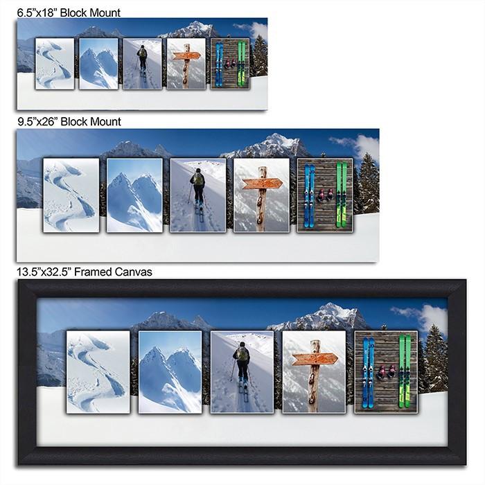 Ski Name Art - Size Comparisons