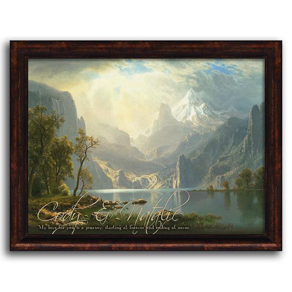 Lake Tahoe by Albert Bierstadt Personalized with names - Personal-Prints