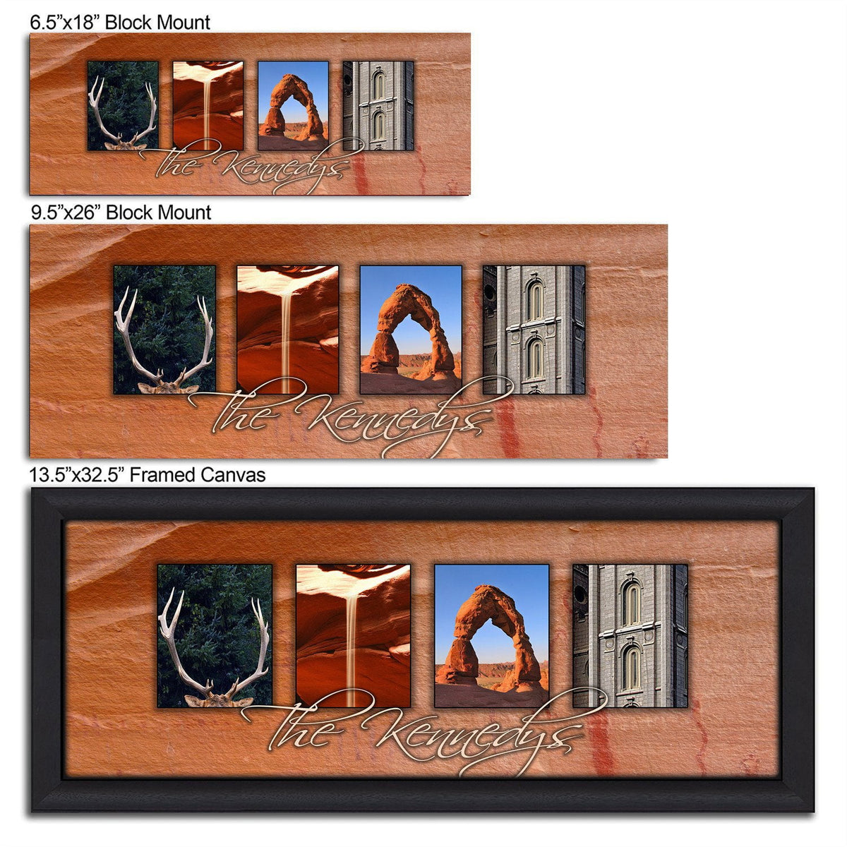 Personalized Utah Gift size options