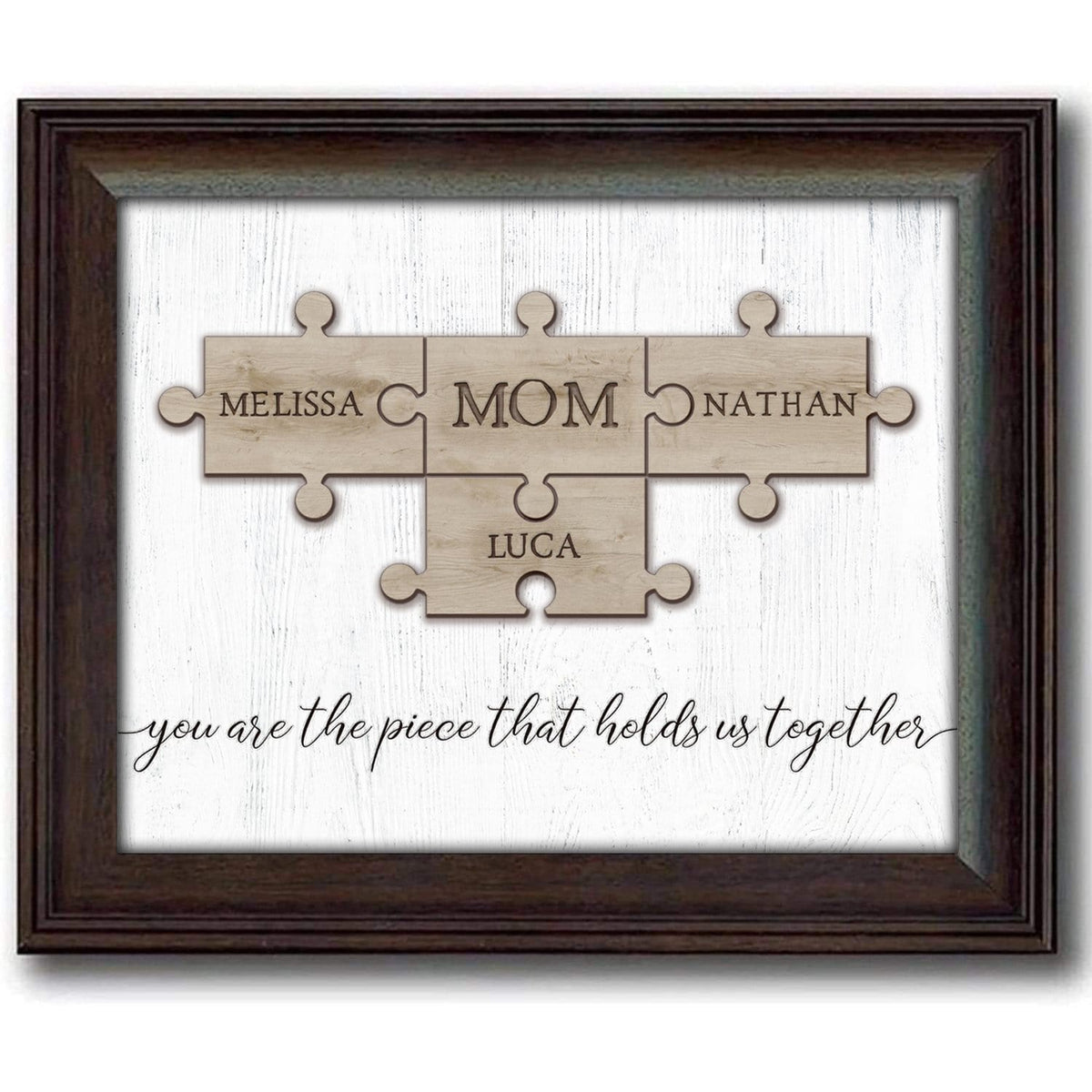 Mom is the piece that holds us together personalized gift 