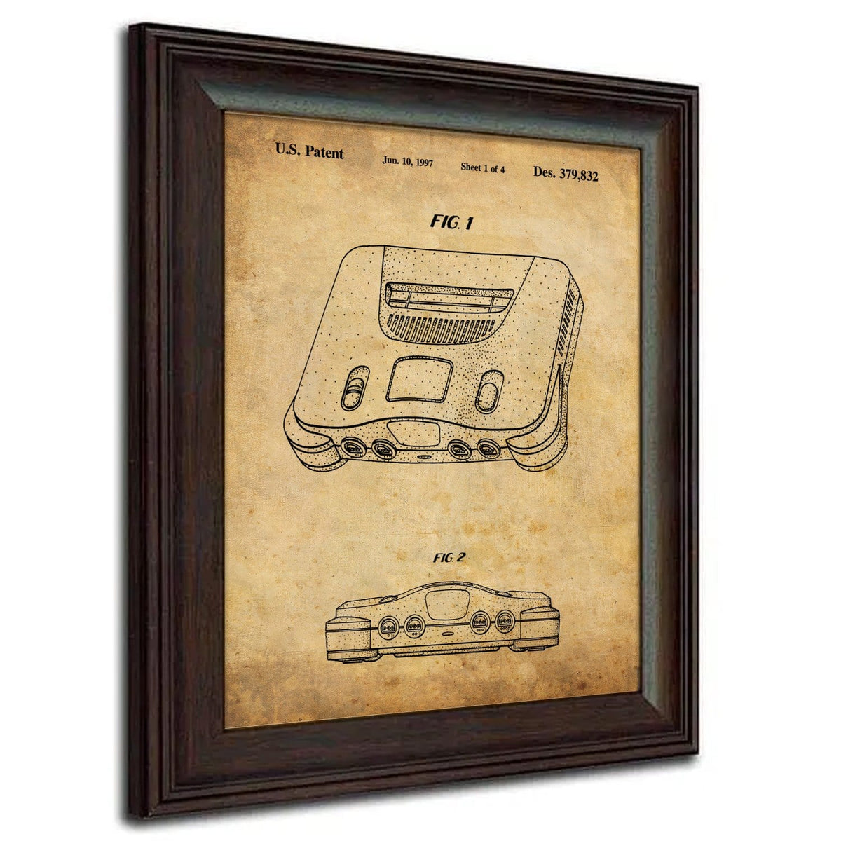 US Patent art 1997 Video Game Console
