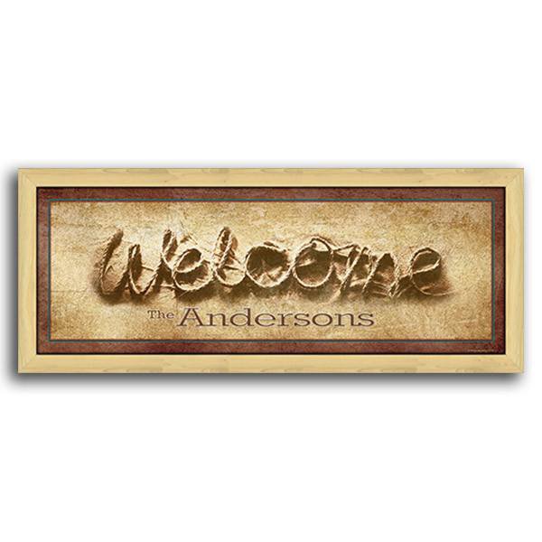 Welcome - Personalized Framed Canvas Art from Personal-Prints