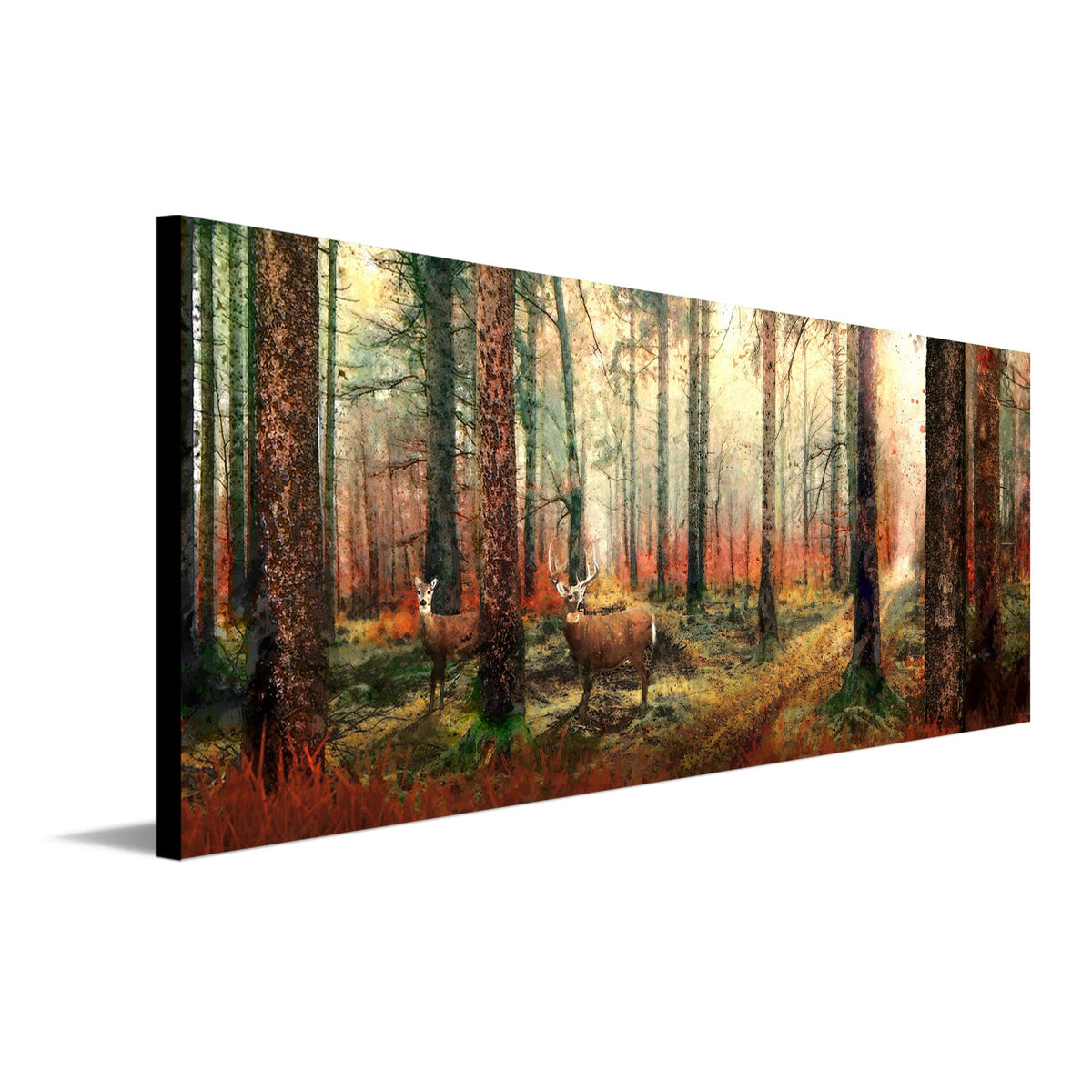 Woodland forest art - Vibrant with colors and personalized for you