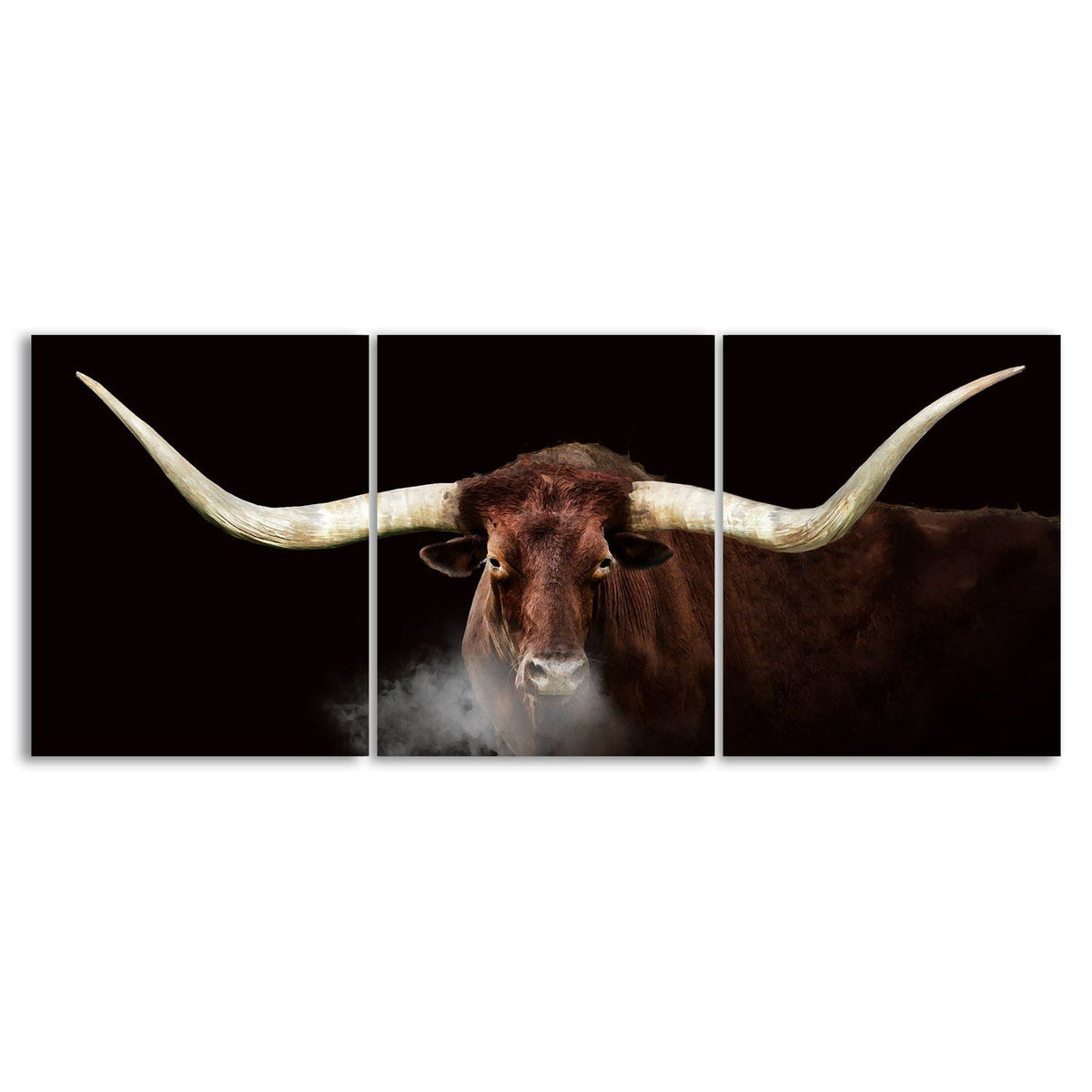 Texas Longhorn oversized canvas art wall decor from Personal Prints