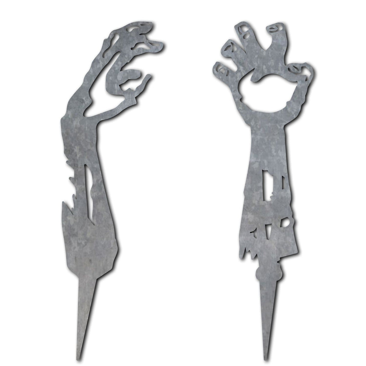 Metal Halloween yard decor - Zombie arms from Personal Prints