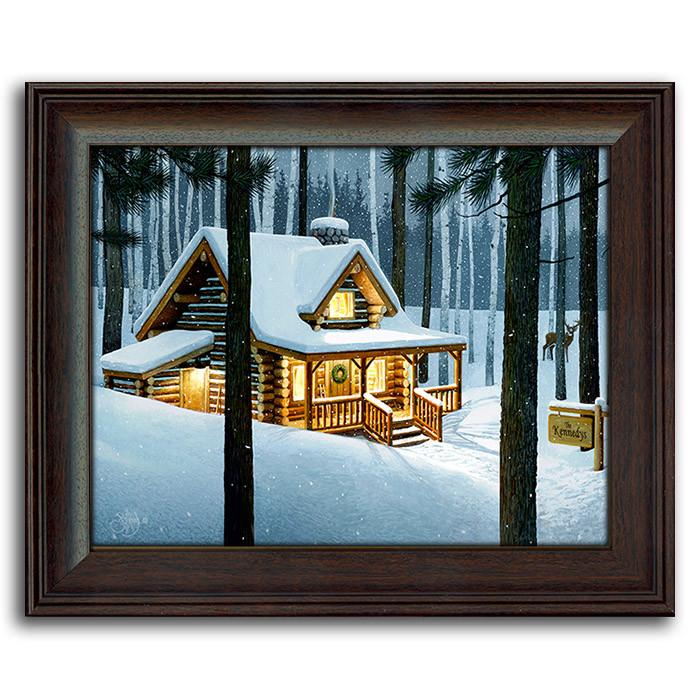 Personal-Prints art 14&quot;x17&quot; Framed Under Glass A Cozy Evening