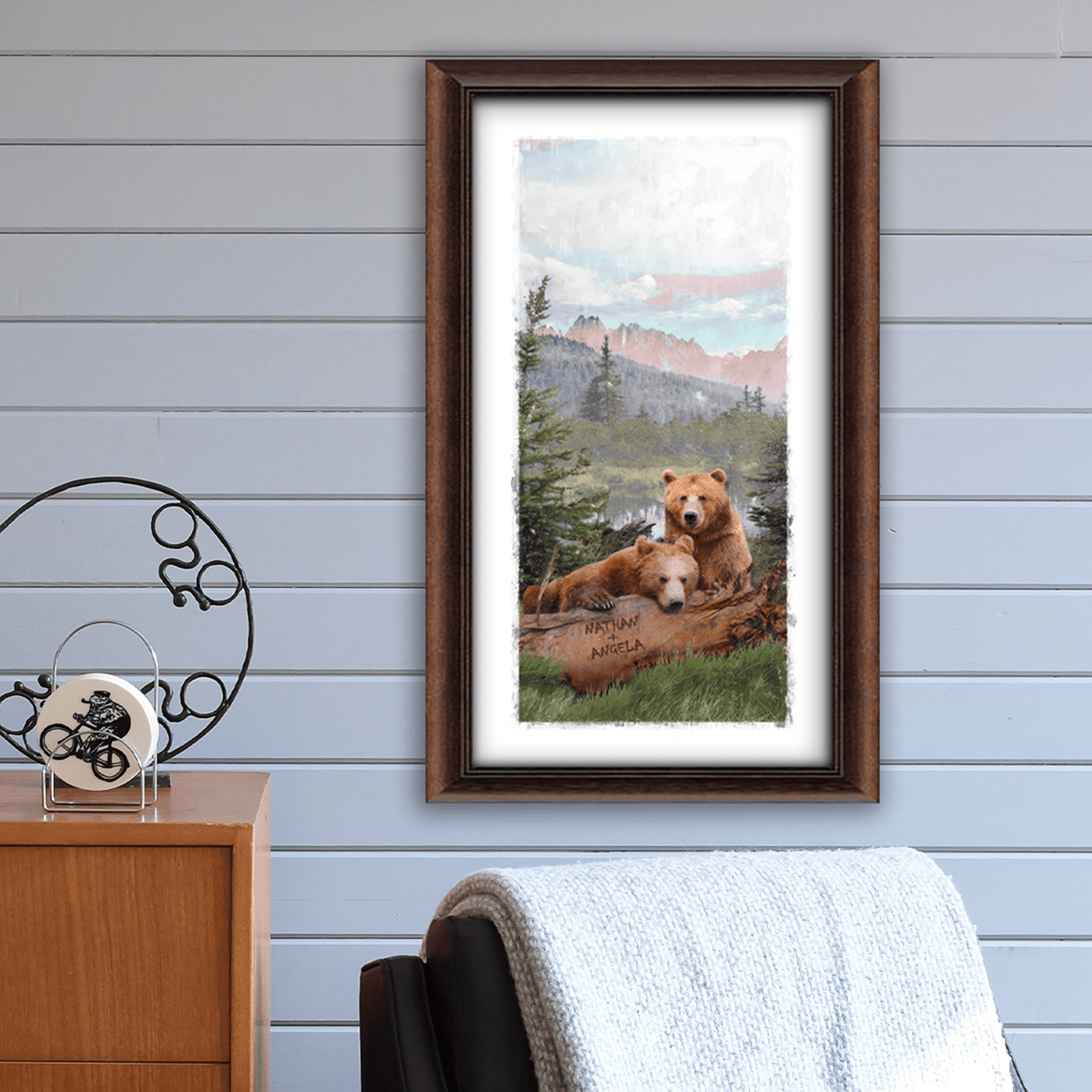 Personal-Prints art Alpine Lake Bears