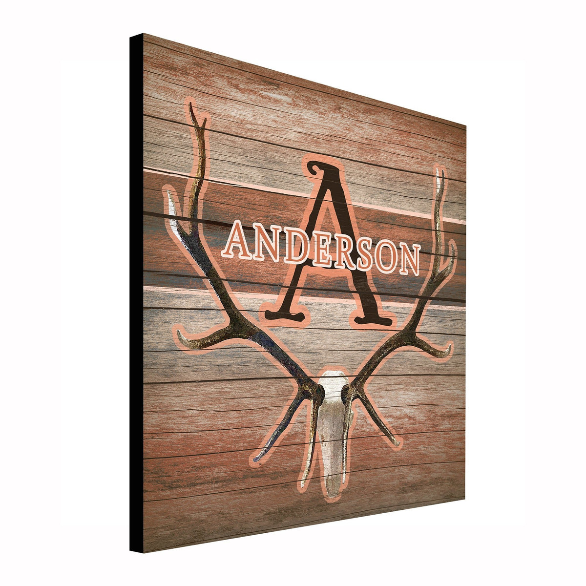 Personal-Prints art Antler Monogram