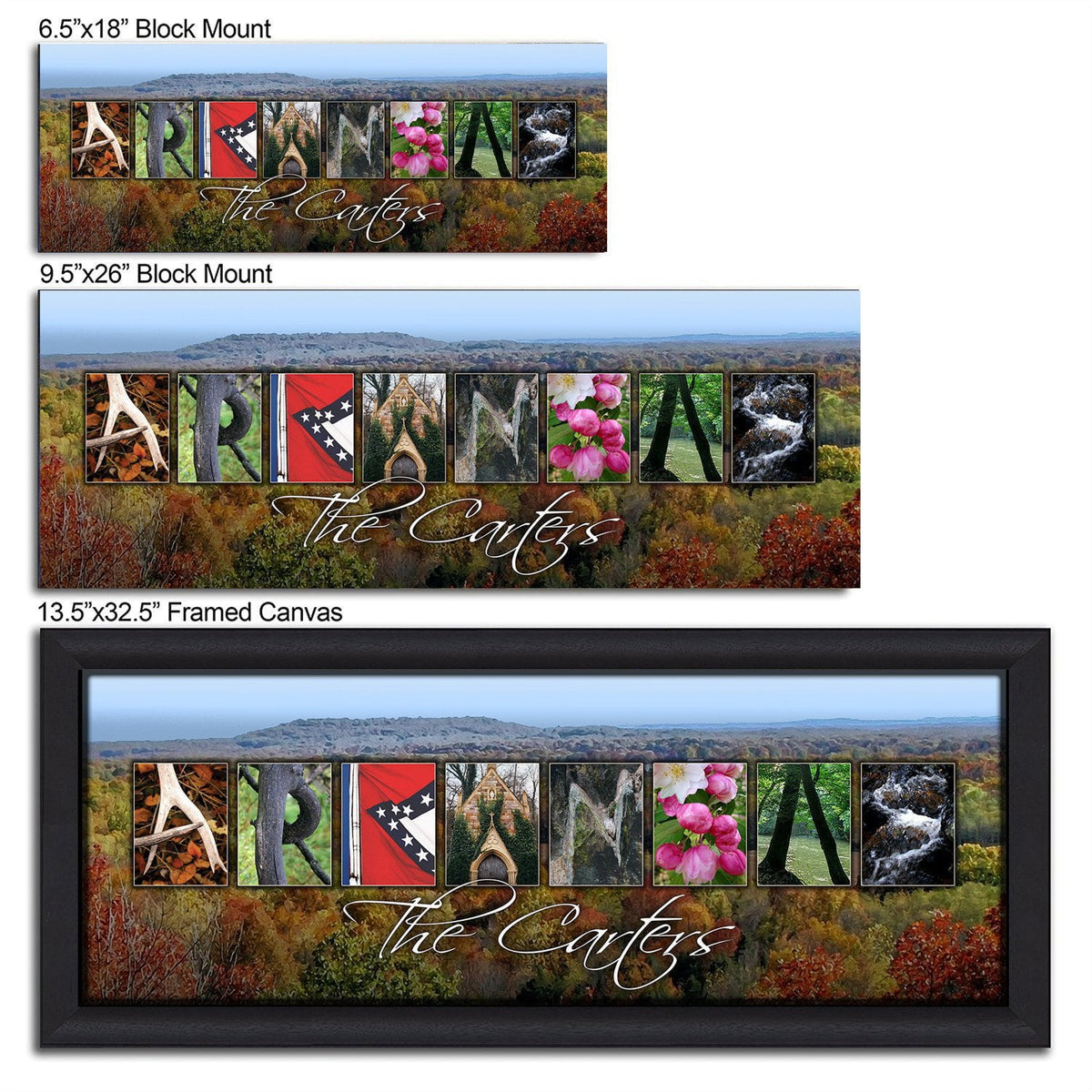 Personal-Prints art ARKANSAS - State Name Art