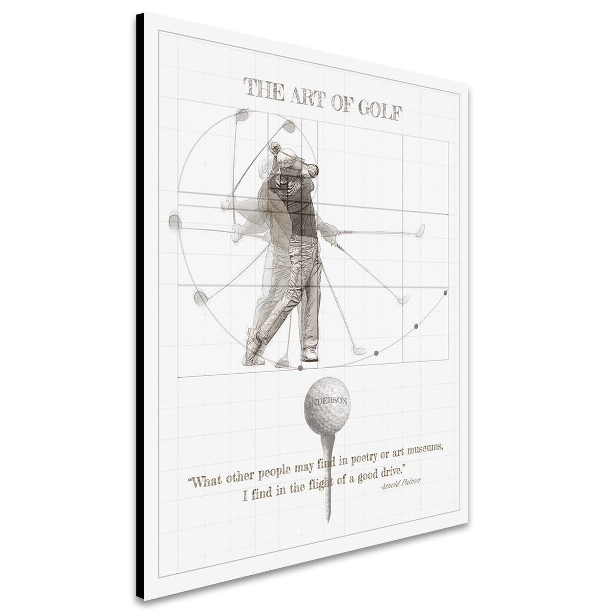 Personal-Prints art Arnold Palmer Quote - The Art of Golf