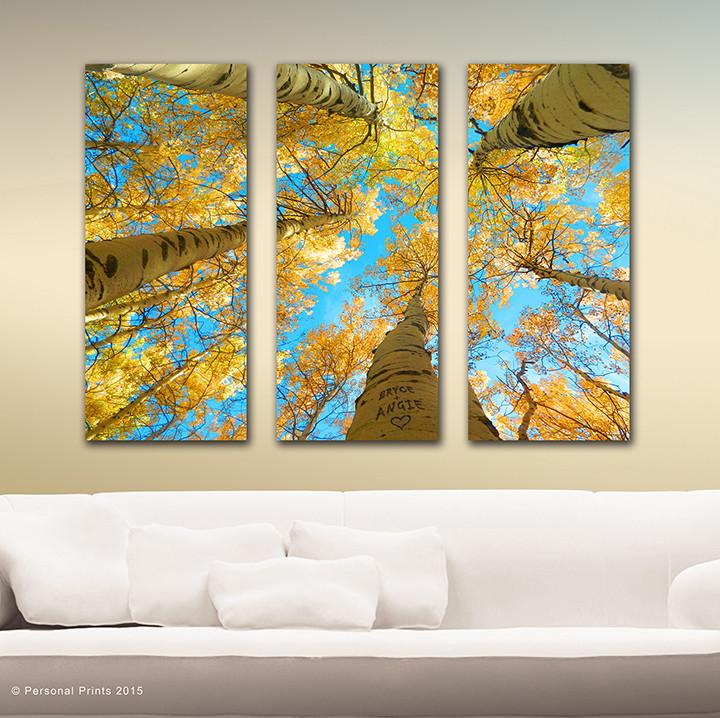 Personal-Prints art Aspen Up - Triptych