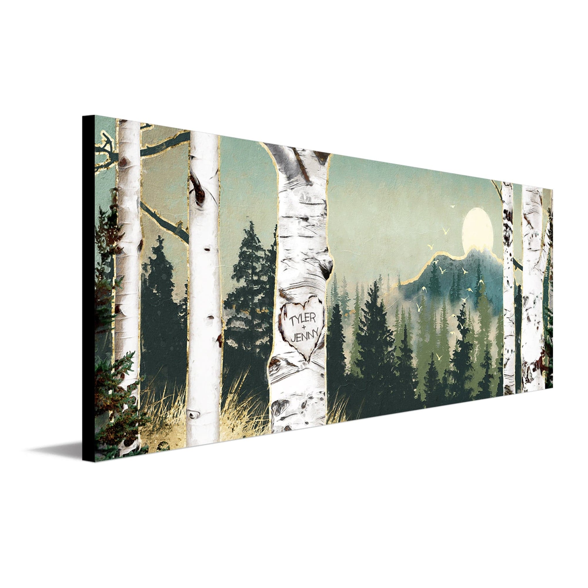 Personal-Prints art 9.5"x26" Block Mount Backcountry Woods