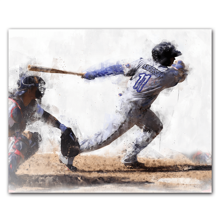 Personal-Prints art 11&quot;x14&quot; Block Mount Baseball Personalized Print