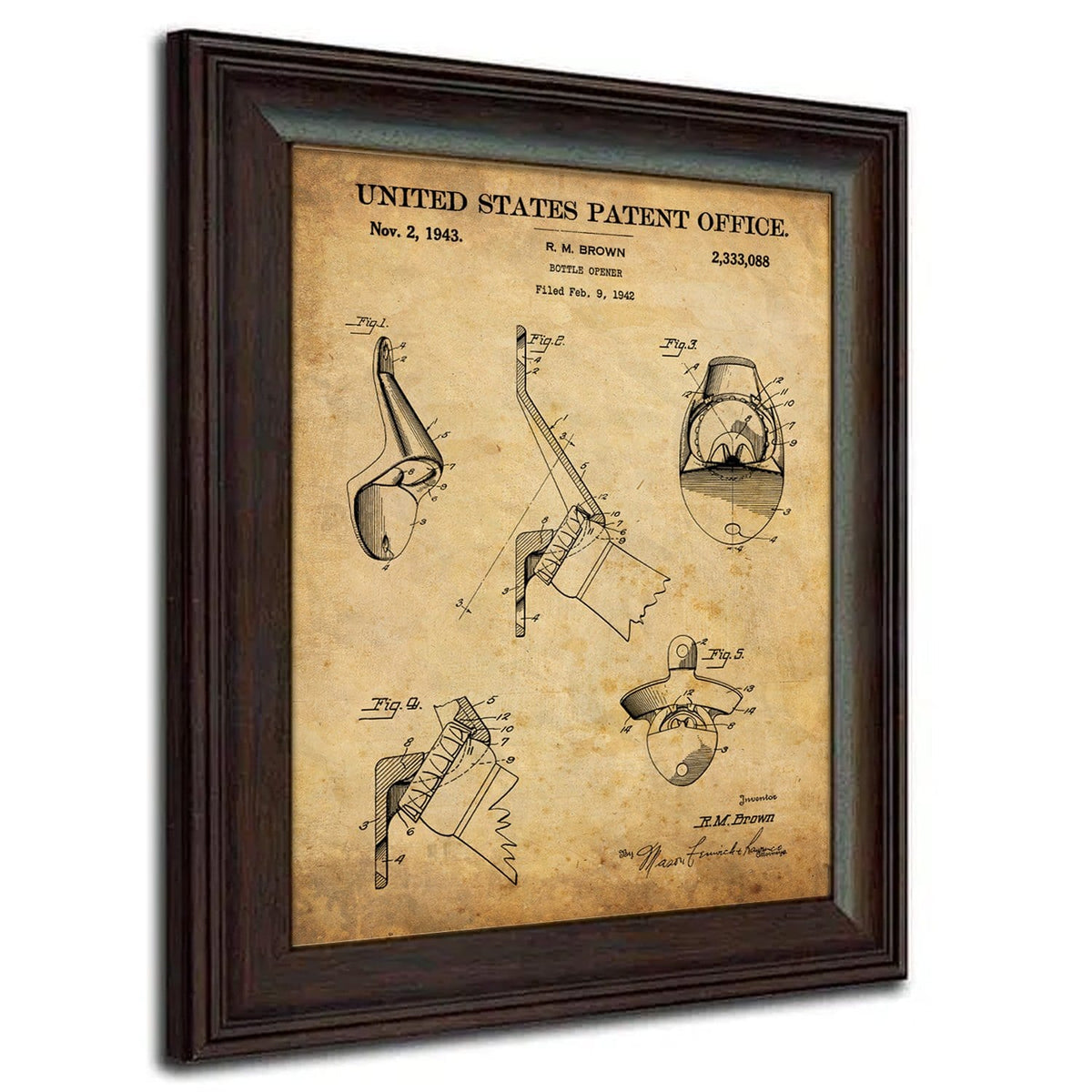 Personal-Prints art Beer - Patent Art Set