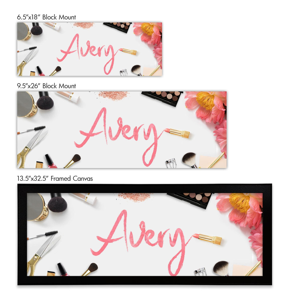 Personal-Prints art Cosmetic Vanity Name Art