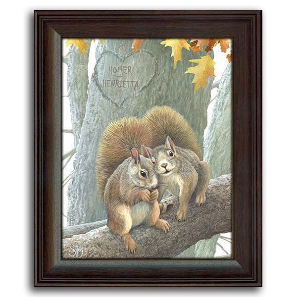 Personal-Prints art 14"x17" Under Glass Couple of Nuts