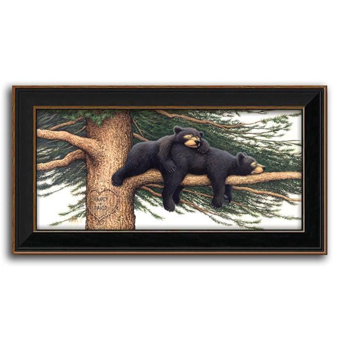 Personal-Prints art 10&quot;x17.5&quot; Framed Canvas Cozy Bears