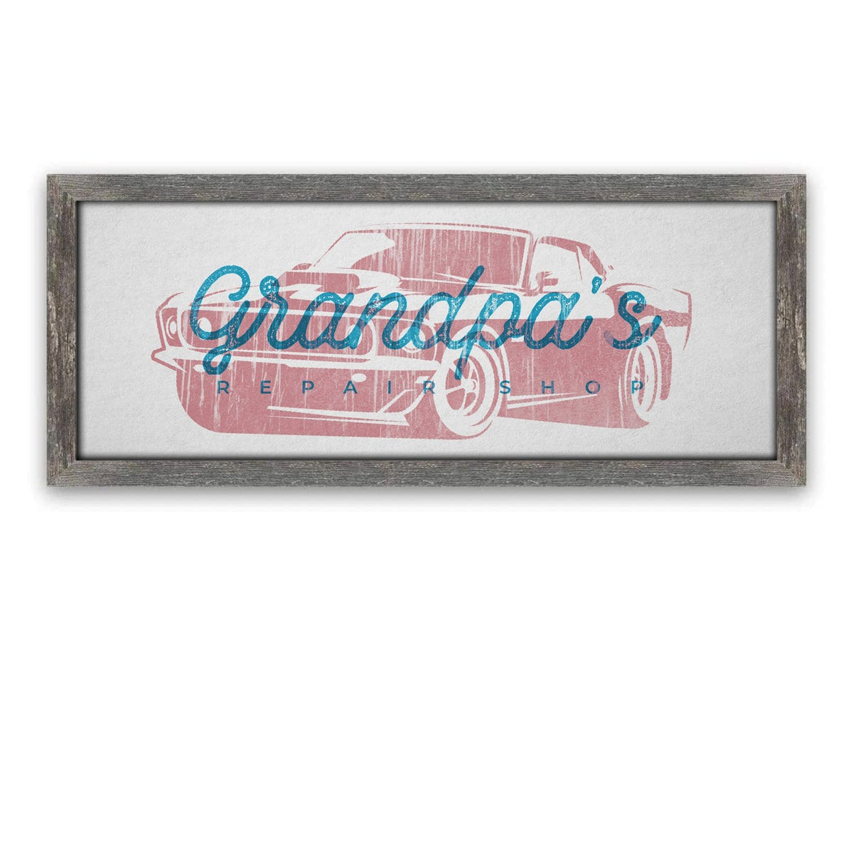 Personal-Prints art Customized Dad or Grandpa Garage Sign