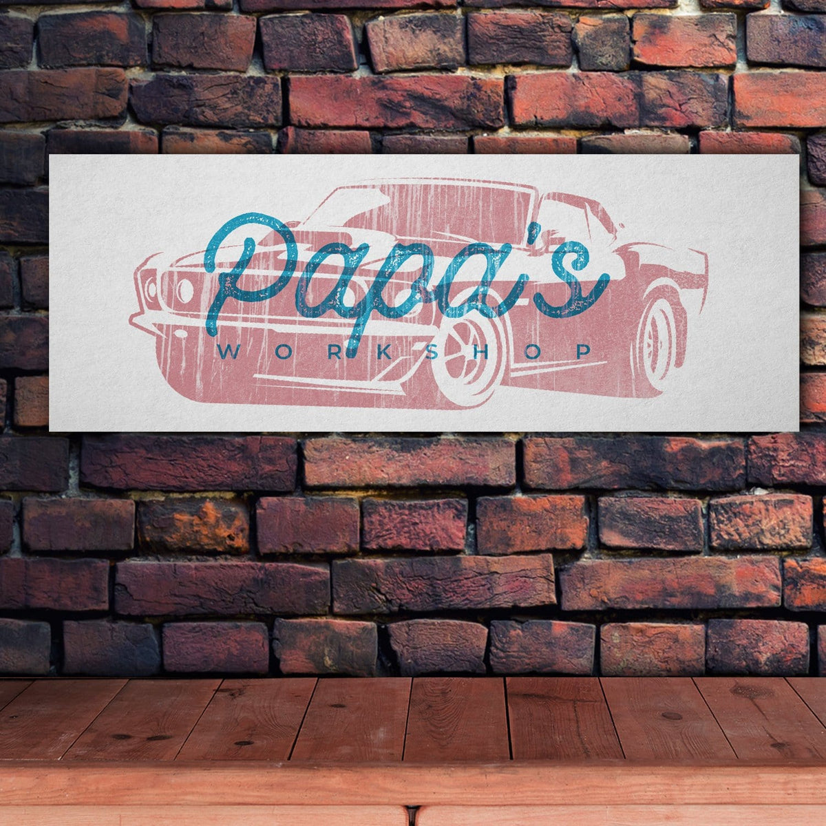 Personal-Prints art Customized Dad or Grandpa Garage Sign