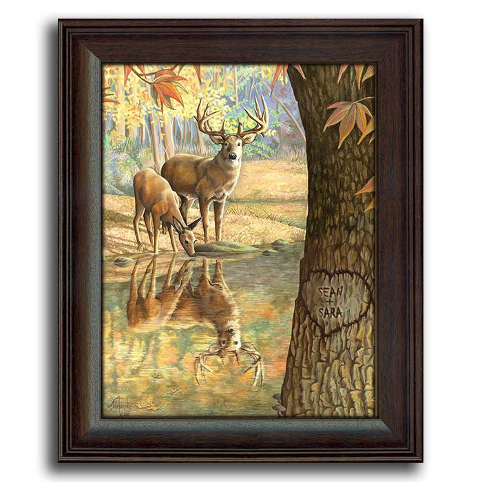 Personal-Prints art 14&quot;x17&quot; Under Glass Deer to My Heart