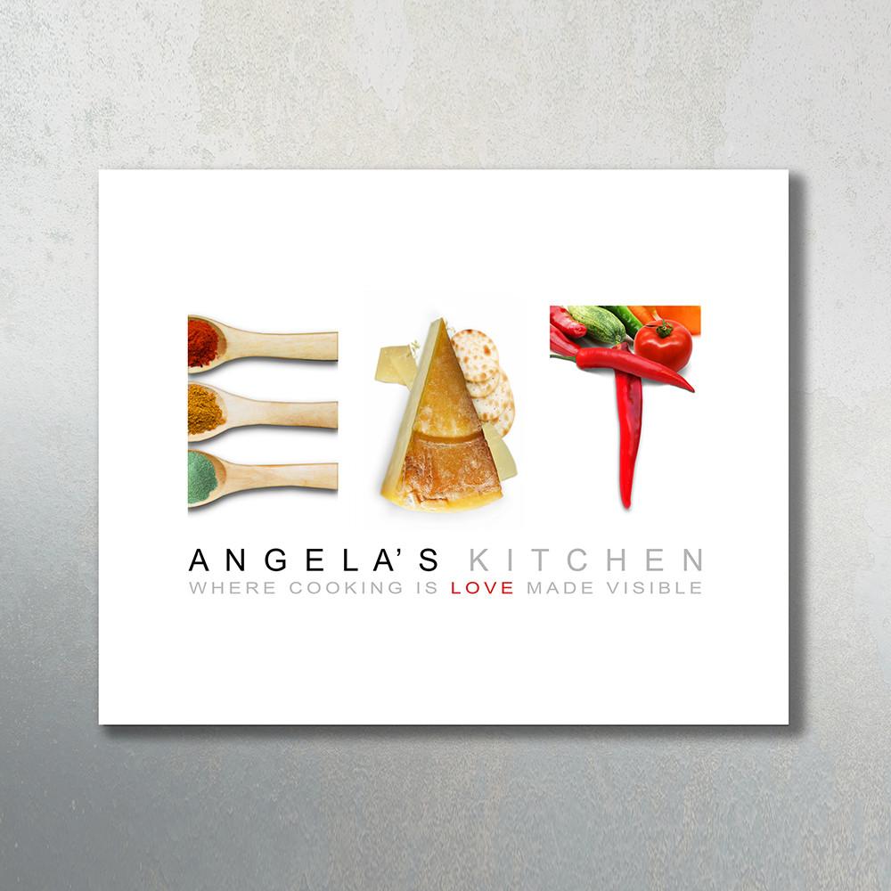 Personal-Prints art EAT - Personalized Kitchen Name Art