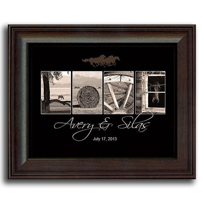 Personal-Prints art 12&quot;x15&quot; Under Glass Equestrian Love Letters