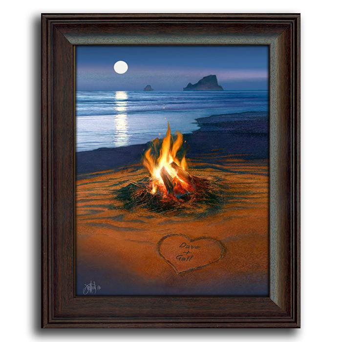 Personal-Prints art 14&quot;x17&quot; Under Glass Evening In Paradise