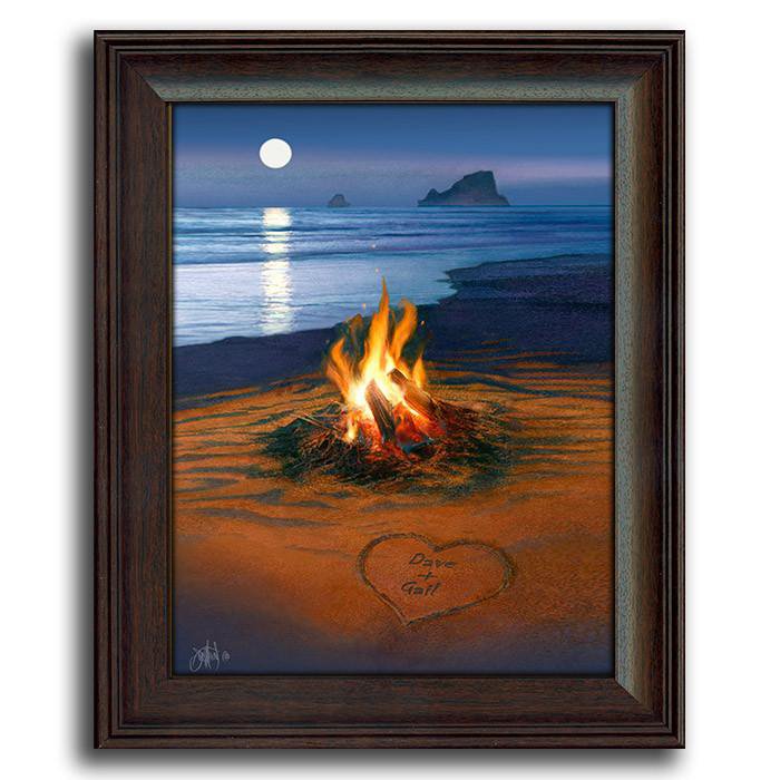 Personal-Prints art 14"x17" Under Glass Evening In Paradise
