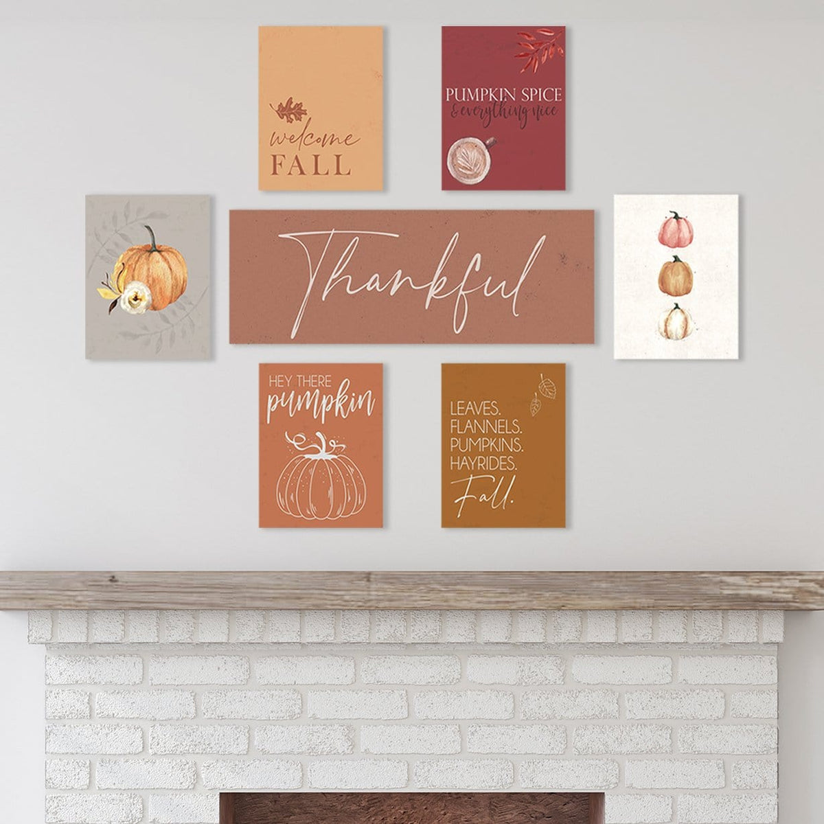 Personal-Prints art 7 Piece Set (Best Value) Fall Decor Wall Art Sets