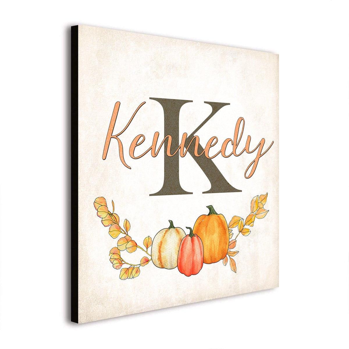 Personal-Prints art Fall Harvest Family Monogram