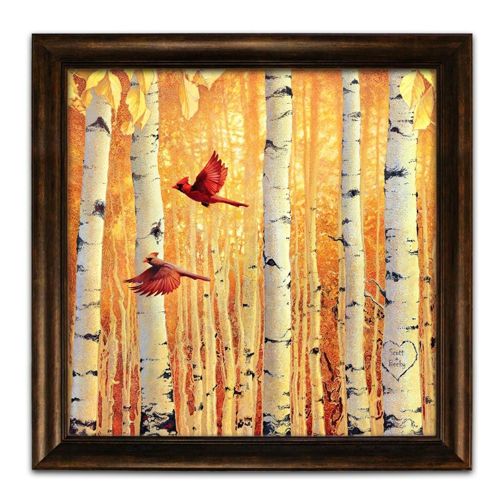 Personal-Prints art 18"x18" Framed Canvas Fall In Love