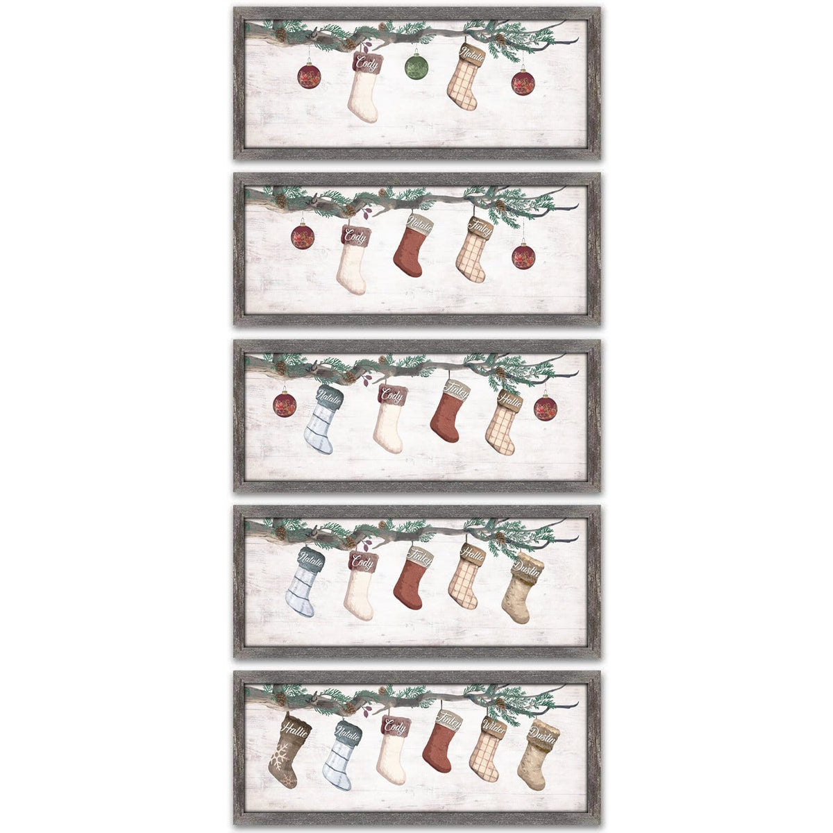 Personal-Prints art Family Stockings Personalized Art